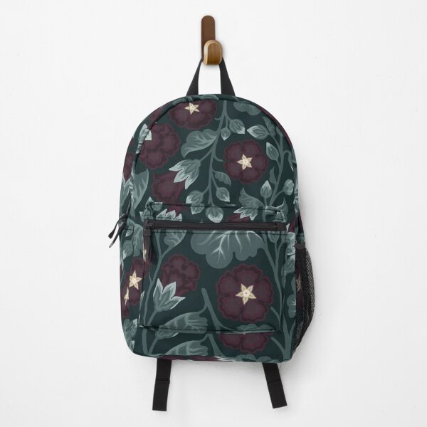 Item preview, Black Hollyhocks Flowers designed and sold by Fabrr.design.