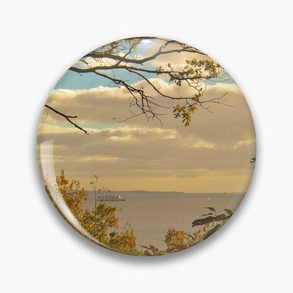 Item preview, Autumn view over Öresund overlooking Denmark designed and sold by HenrikGPhoto.