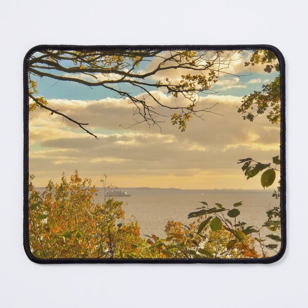 Item preview, Autumn view over Öresund overlooking Denmark designed and sold by HenrikGPhoto.