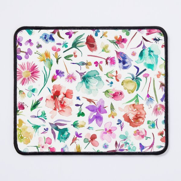 Item preview, Cottagecore Spring flower buds - Small flowers botanical - Black multicolored garden designed and sold by ninoladesign.