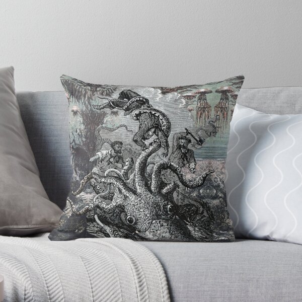 Sea Giant Throw Pillow