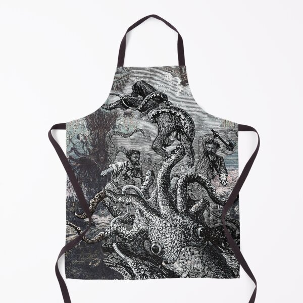 Item preview, GIANT SQUID GRASPS A SAILOR  Twenty Thousand Leagues Under the Sea,Crespo Island designed and sold by BulganLumini.