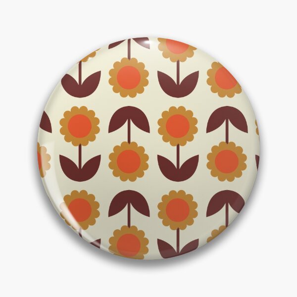Item preview, 1970s Inspired Floral Pattern designed and sold by JuneJournal.
