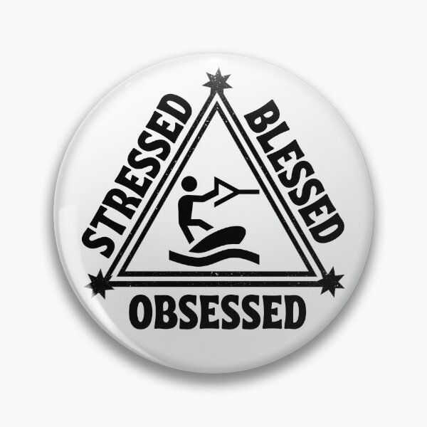 Item preview, Wakeboarding: Stressed. Blessed. Obsessed.. designed and sold by TheGreenGoat.