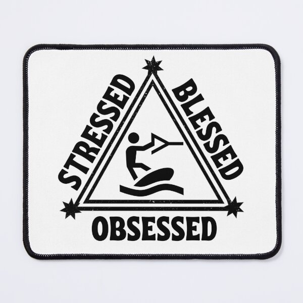 Item preview, Wakeboarding: Stressed. Blessed. Obsessed.. designed and sold by TheGreenGoat.