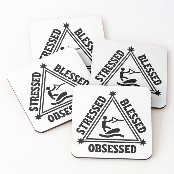 Item preview, Wakeboarding: Stressed. Blessed. Obsessed.. designed and sold by TheGreenGoat.
