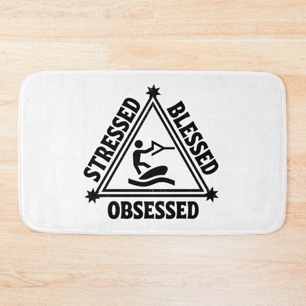 Item preview, Wakeboarding: Stressed. Blessed. Obsessed.. designed and sold by TheGreenGoat.
