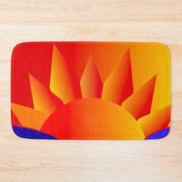 Item preview, Red Sunburst of Sunshine Abstract BOHO Wall Decor designed and sold by EdwardMonet.