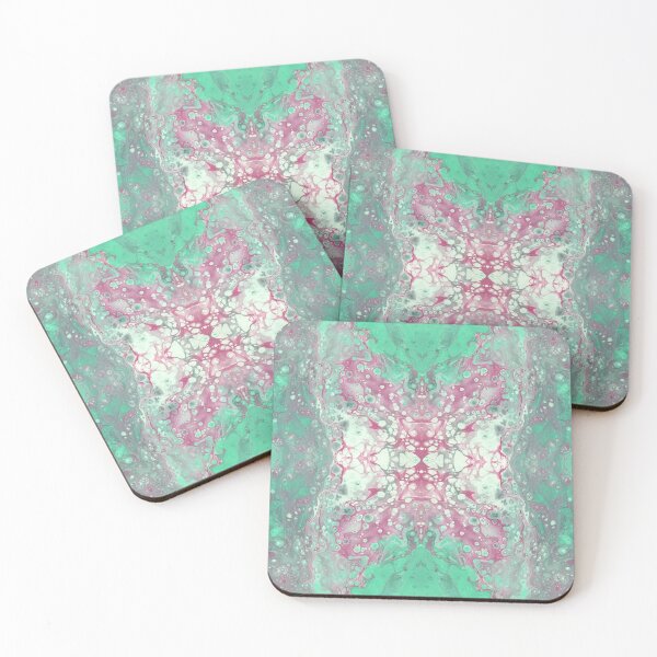 Item preview, Mint Pink Butterfly Bubbles by Electric Kitty designed and sold by ElectricKitty.