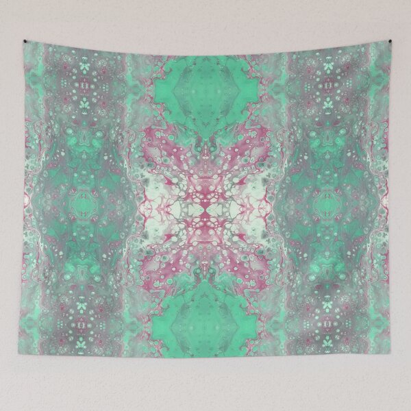 Item preview, Mint Pink Butterfly Bubbles by Electric Kitty designed and sold by ElectricKitty.