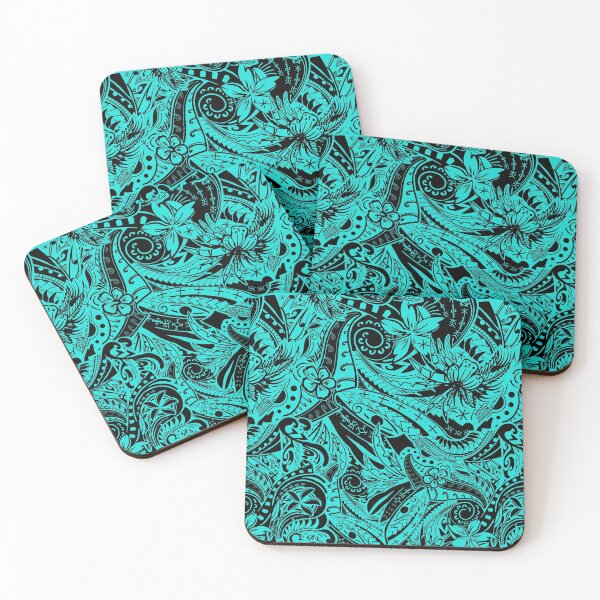 Item preview, Polynesian Tribal Teal Collection designed and sold by sunnthreads.