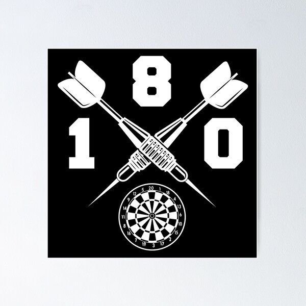 Item preview, Darts 180 darts darts darts sport gift designed and sold by Macphisto Shirts.