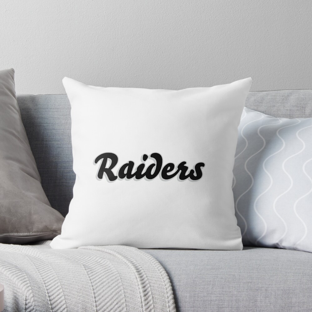 NFL Las Vegas Raiders Wordmark Decorative Throw Pillow