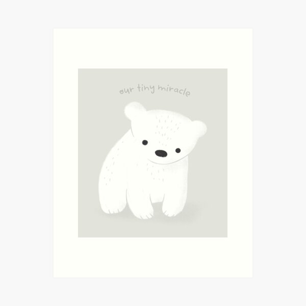 Item preview, Baby Arctic Animals Baby Polar Bear Cub Sitting designed and sold by Heather Rosas.