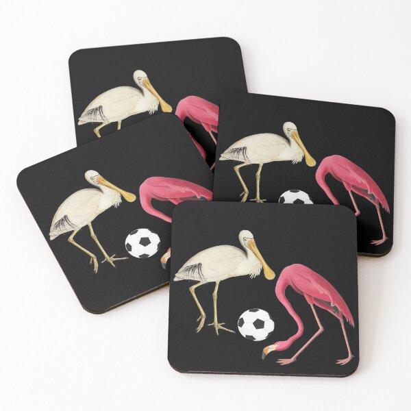 Item preview, Vintage Pink Flamingo: Soccer / Football Players designed and sold by OutofFocusShop.