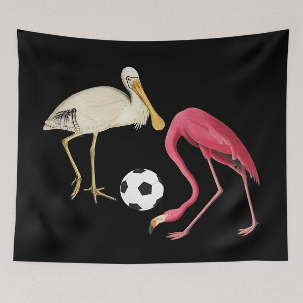 Item preview, Vintage Pink Flamingo: Soccer / Football Players designed and sold by OutofFocusShop.