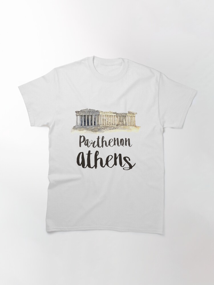Alternate view of Parthenon watercolor Classic T-Shirt