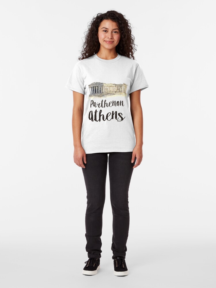 Alternate view of Parthenon watercolor Classic T-Shirt