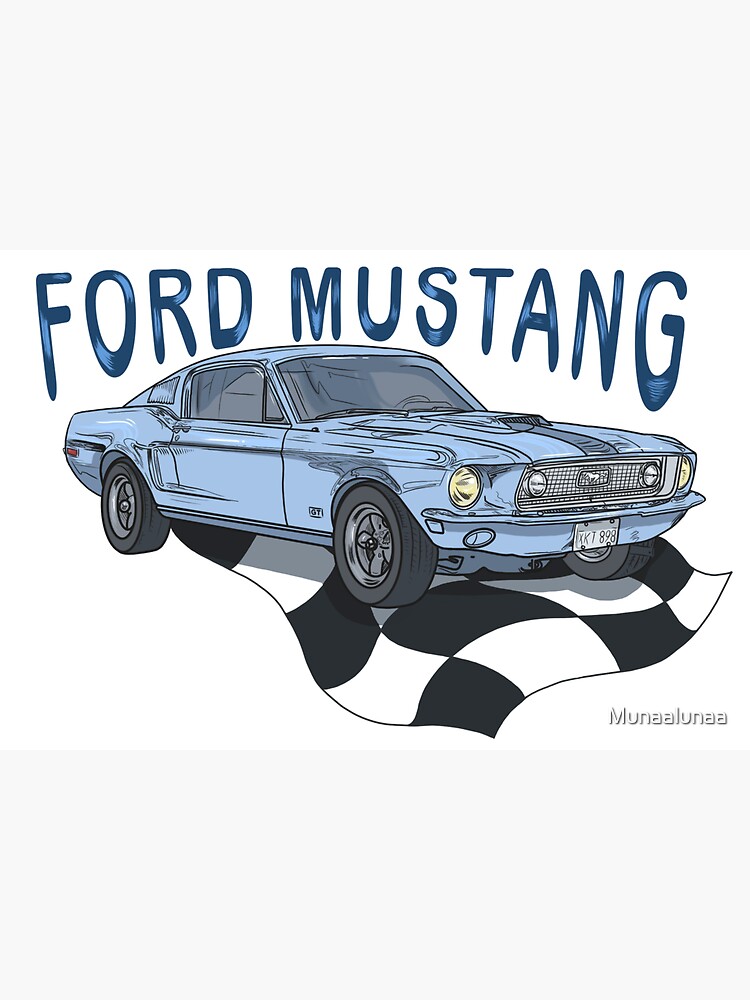 Mustang Auto Umriss