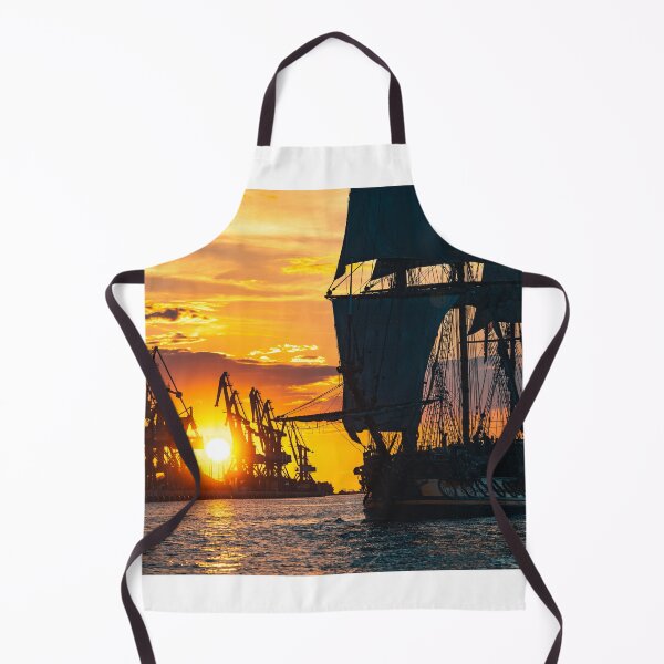 Item preview, The Frigate Shtandar in calm weather sailing sunset time Riga Latvia designed and sold by RaimondKlavins.
