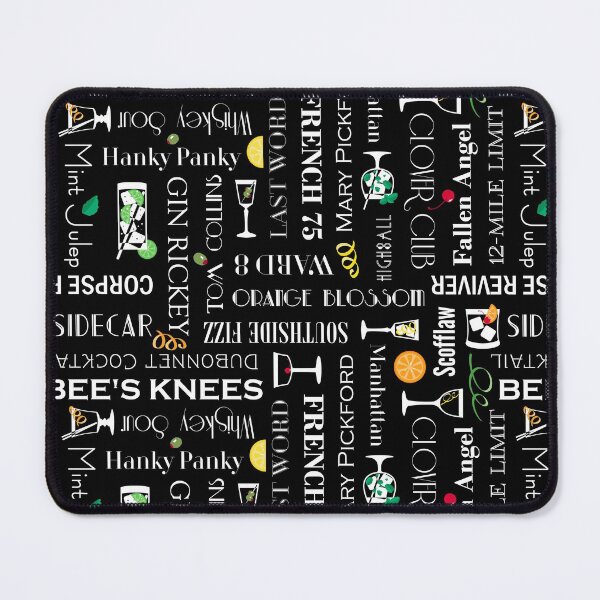 Item preview, Modern Flat Icon - Prohibition Cocktails Pattern designed and sold by WickedRefined - Nicole Demereckis.
