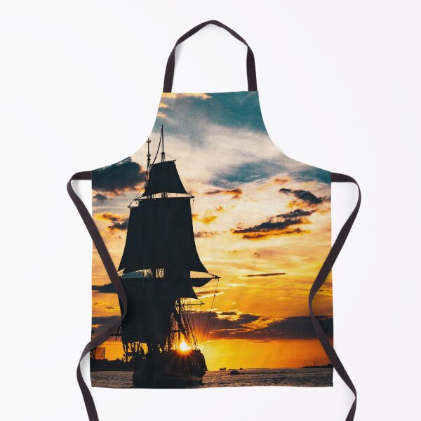 Item preview, The Frigate Shtandar in calm weather sailing sunset time Riga Latvia designed and sold by RaimondKlavins.