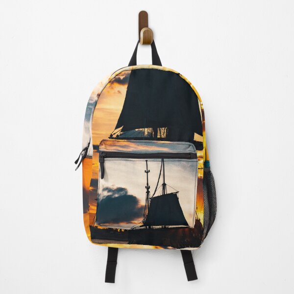 Item preview, La fragata Shtandar en tiempo tranquilo navegando la hora del atardecer Riga Letonia designed and sold by RaimondKlavins.