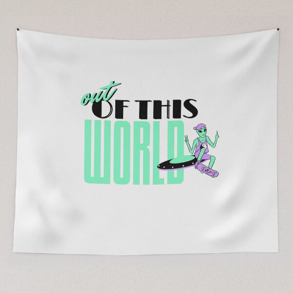 Item preview, out of this world great design idea for alien skater lovers designed and sold by kofundesigns.
