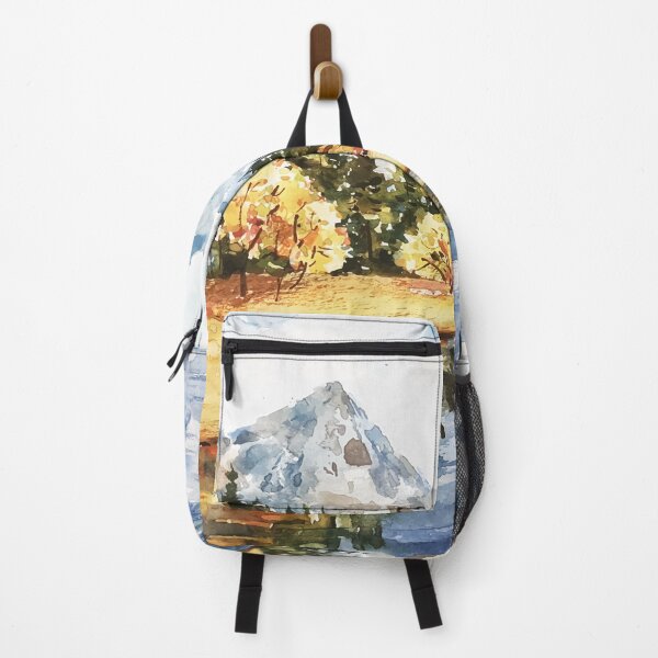 Item preview, Beautiful Watercolor River And Mountain Landscape designed and sold by Vector Scout Lab.