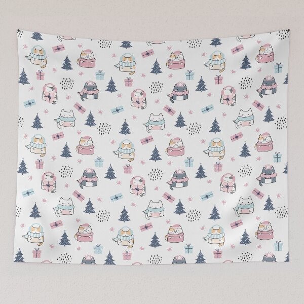 Item preview, Snow Day Cat Pattern designed and sold by Pr1ncessM.