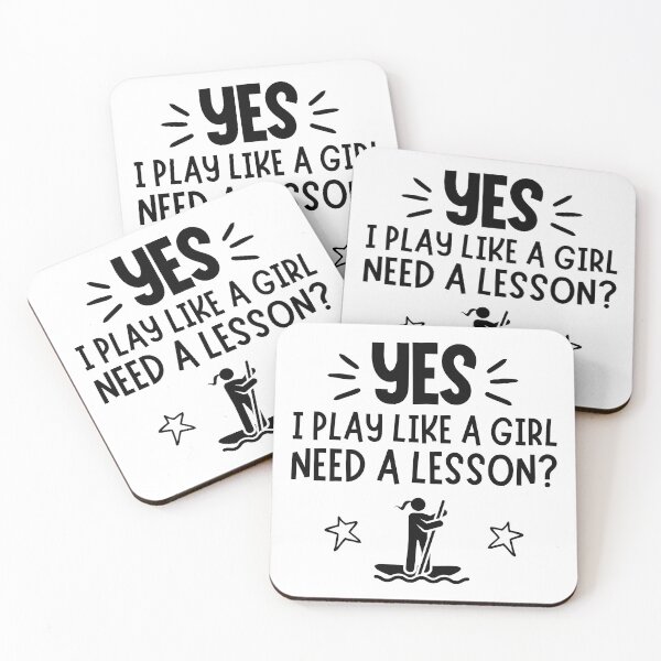 Item preview, Paddleboarding: Yes I play like a girl, Need a lesson? designed and sold by TheGreenGoat.