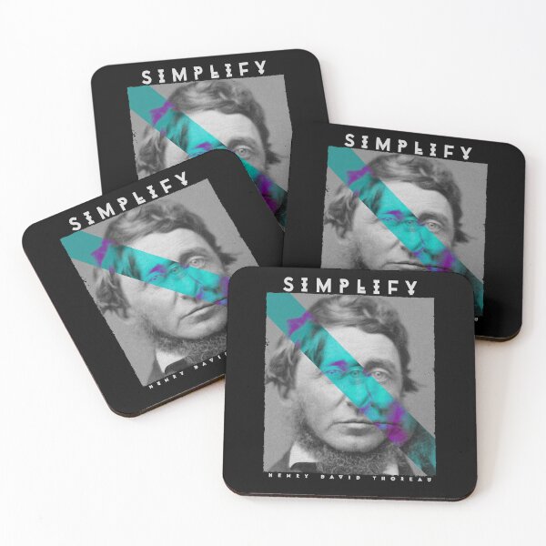 Item preview, Glitch Aesthetic Henry David Thoreau Simplify designed and sold by altrmnd.