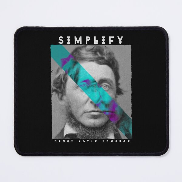 Item preview, Glitch Aesthetic Henry David Thoreau Simplify designed and sold by altrmnd.