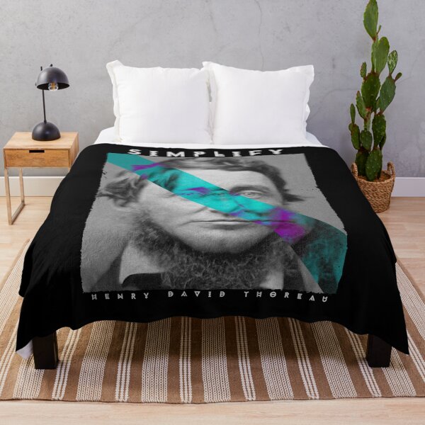 Item preview, Glitch Aesthetic Henry David Thoreau Simplify designed and sold by altrmnd.