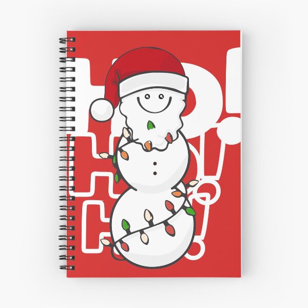 Artikelvorschau, Lustiger Schneemann in Weihnachtsbeleuchtung gehüllt Ho Ho Ho entworfen und verkauft von HerModaX.