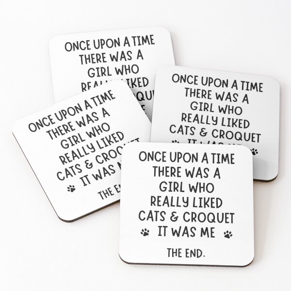 Item preview, A girl who really liked cats & croquet designed and sold by TheGreenGoat.