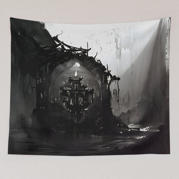 Item preview, Occult Gothic Aesthetic  Gothic Altar Goth Art designed and sold by GothicArtsy.
