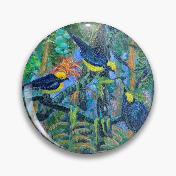 Item preview, Euphonias in Ecuador designed and sold by Janice Schiff.