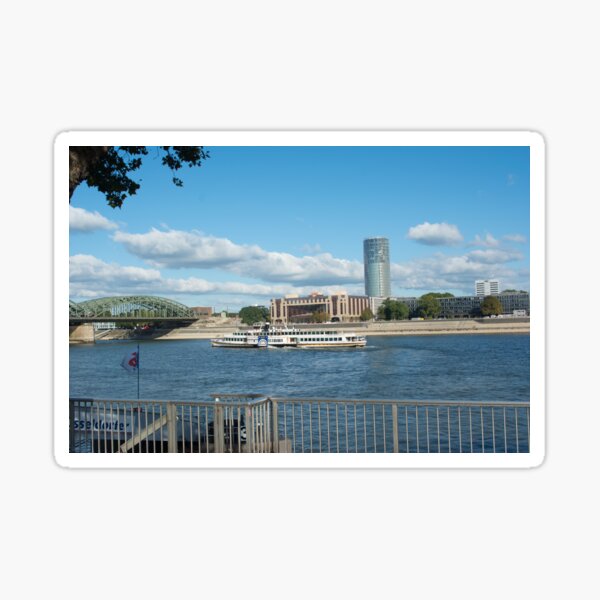 The Rhine River at Koln Sticker