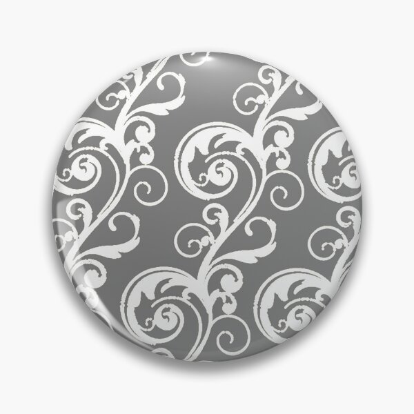 Item preview, DECORATIVE WHITE-GREY ROLLING SCROLLS ART PATTERNS designed and sold by sharlesart.