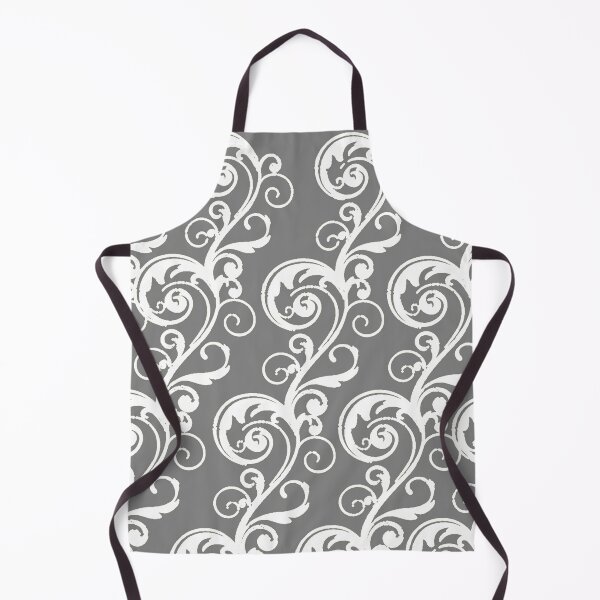 Item preview, DECORATIVE WHITE-GREY ROLLING SCROLLS ART PATTERNS designed and sold by sharlesart.