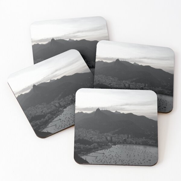 Item preview, Corcovado sunset BW designed and sold by graziegranata.