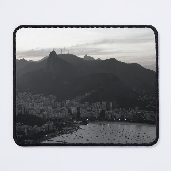 Item preview, Corcovado sunset BW designed and sold by graziegranata.