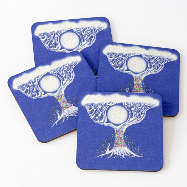 Item preview, Winter Wrapped White Moon Tree designed and sold by JzArt.