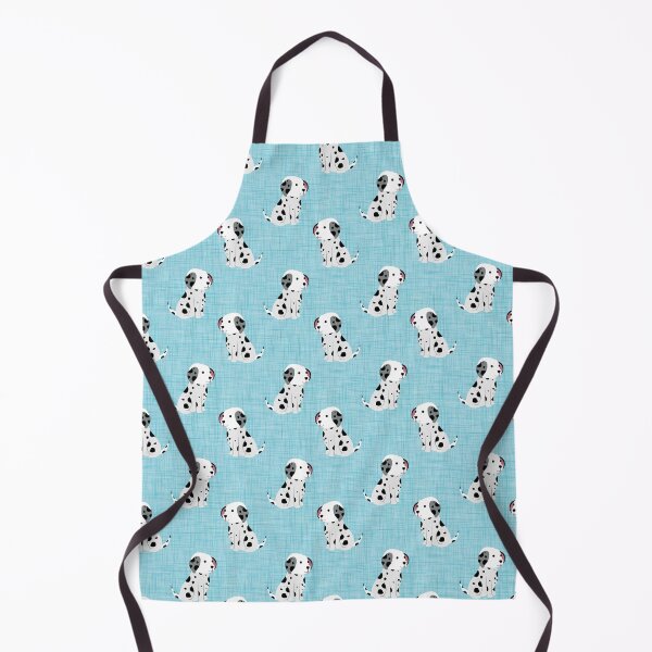 Item preview, Black and White Dalmation Puppy Dogs on Blue designed and sold by KrisInStitches.