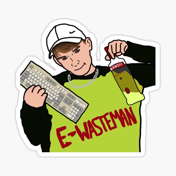 e-wasteman-sticker-for-sale-by-kbinstitute-redbubble