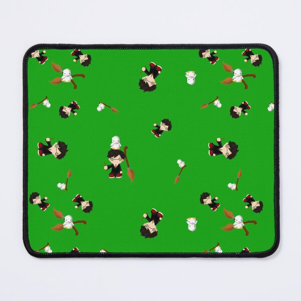 Item preview, Scarred Wizard Boy on Green designed and sold by LawsonFabrics.