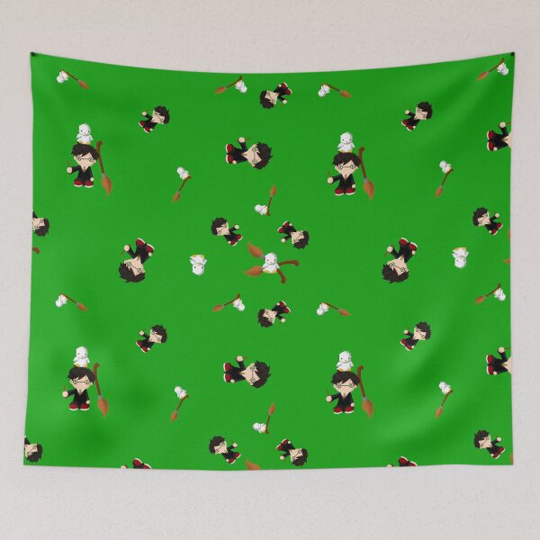 Item preview,  Scarred Wizard Boy on Green designed and sold by LawsonFabrics.