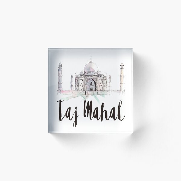 Taj Mahal Acrylic Block