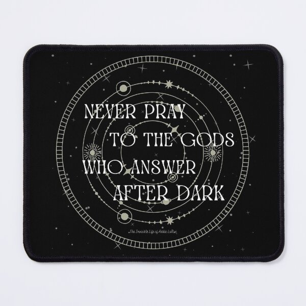 Item preview, Invisible Life of Addie LaRue Never Pray to the Gods print designed and sold by AbsurdC0smos.